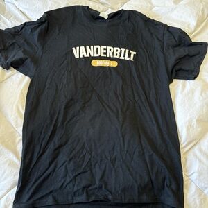 vanderbilt football size large black tee
vandy